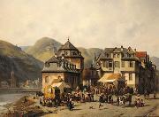 European city landscape, street landsacpe, construction, frontstore, building and architecture. 268 unknow artist